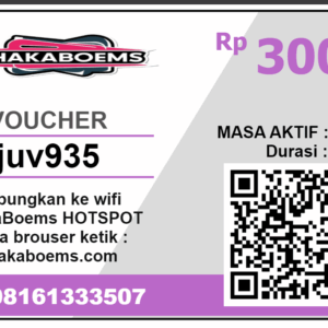 Voucher HOTSPOT 3 JAM